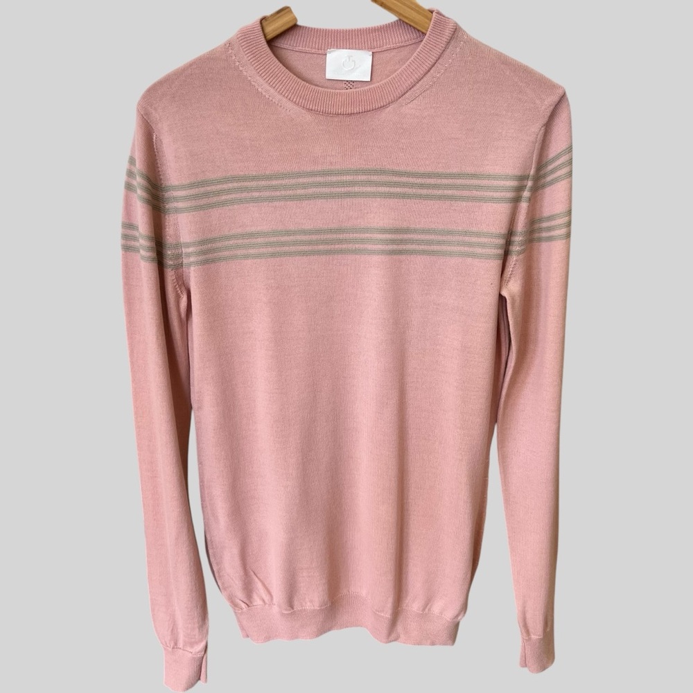 Cavalleria Toscana Women’s Merino Blend Neck Striped knit Sweater.